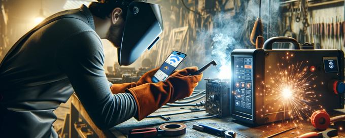 Wi-Fi app development for controlling welding systems