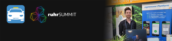Großes Lob fürs appmover Jugendtaxi auf der ruhrSUMMIT 2023 Großes Lob fürs appmover Jugendtaxi auf der ruhrSUMMIT 2023